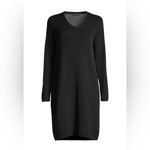 SOLD💥 Eileen Fisher Washable Wool Crepe dress XL Black